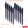 RADIUS Tri Click Retractable Ballpoint Pens, BLACK, Fine Point (0.7mm),