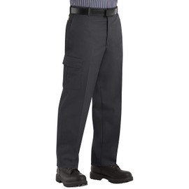Red Kap Men's Industrial Cargo Pant, Black, 33W x 32L