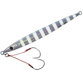 Major Craft XRJ-40#7 Cross Ride Jig, Heavy Metal, 1.4 oz (40 g), Zebra Glow