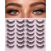 Kiromiro False Eyelashes 14mm Faux 3D Mink Lashes Natural Look