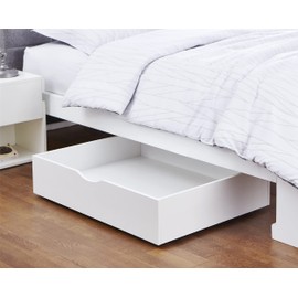 DormCo The Storage MAX - White Underbed Organizer With Wheels