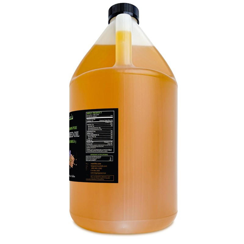 GreenIVe Flax Seed Oil 100% Pure Cold Pressed – Grown
