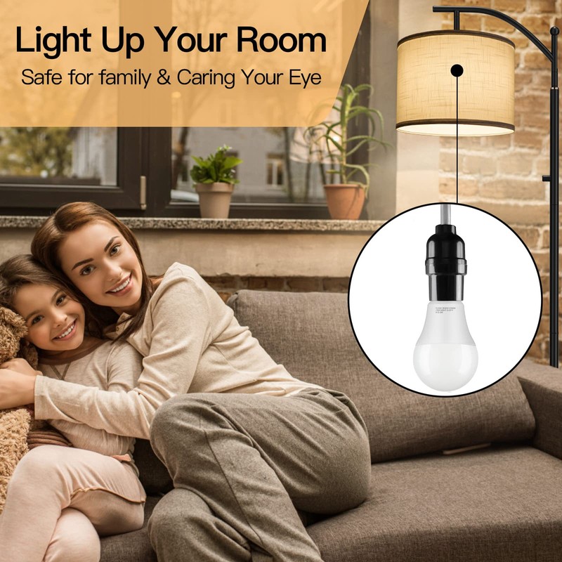 OUTON A19 LED Light Bulb with Remote Control, Efficient 9W