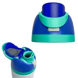 Replacement Cap for Owala Freesip, One Button Water Bottle Top Replacement Cap Compatible with Owala Cup, Replacement Accessories for Owala Free Sip 16oz 24oz 32oz 40oz, BPA-Free No Leak, Deep Blue