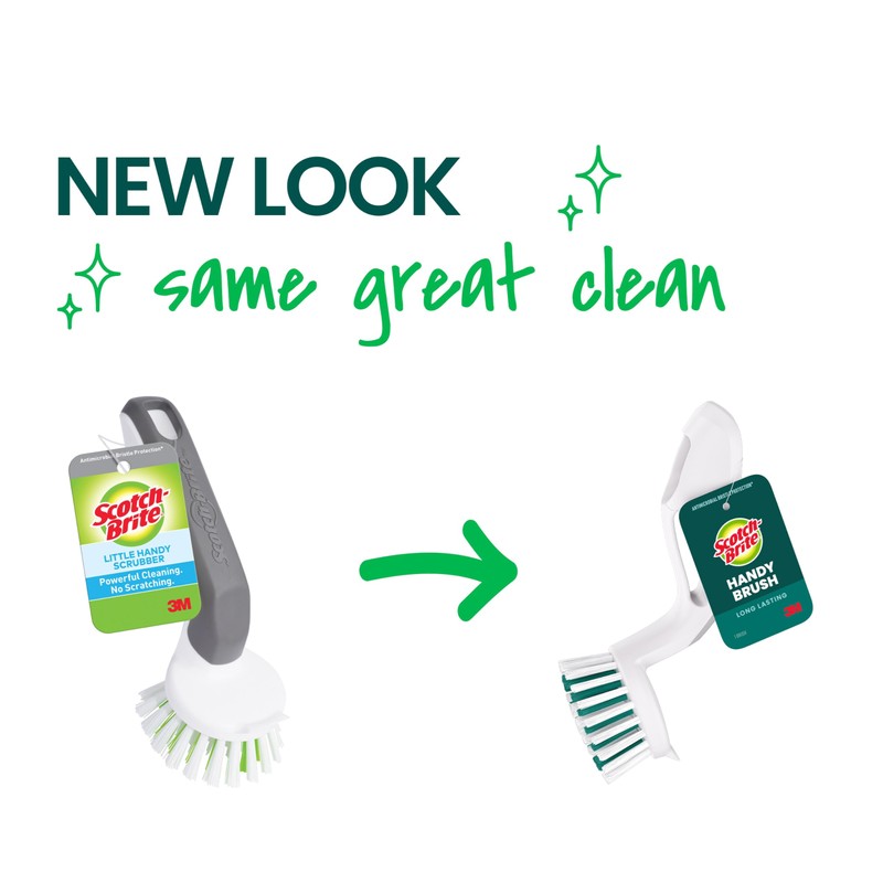Scotch-Brite Handy Brush, Small and Durable Dish Brush with Handle