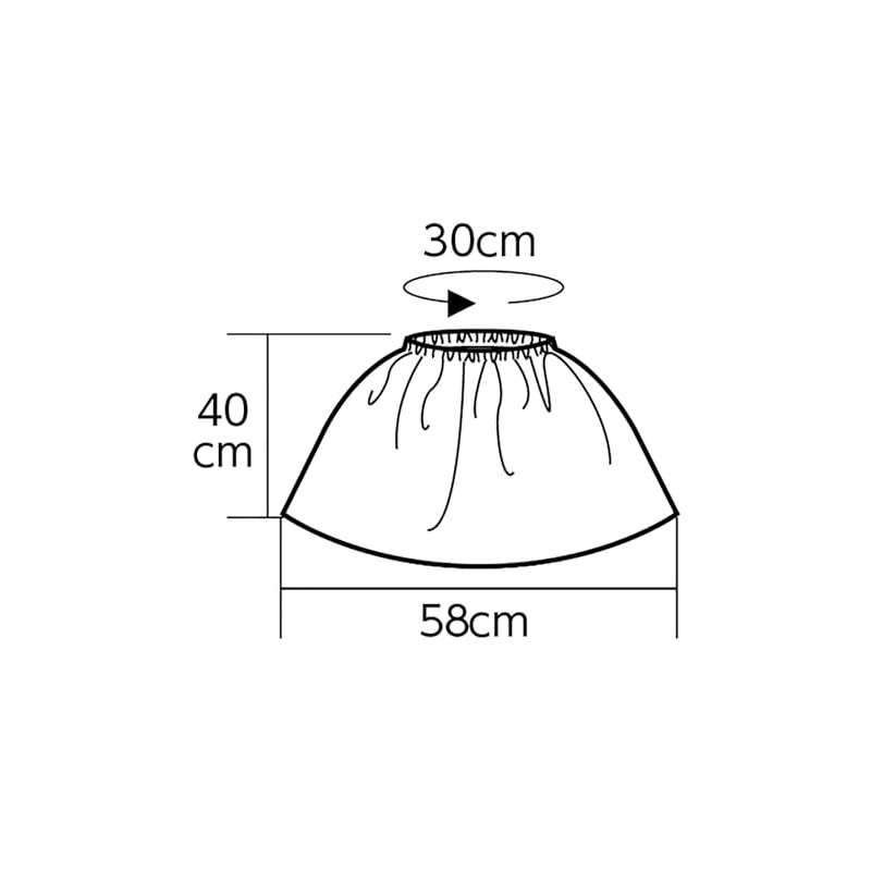 Artec Soft Satin Skirt, Light Blue, 18273 Costume, Cosplay, Recitals,