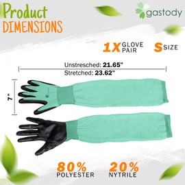 Gastody™ Long Gardening Gloves Women and Men L - Long Sleeve Garden Gloves Multipurpose Heavy Duty Outdoor and Indoor - Long Cuff Garden Gloves - Thorn Resistant Protective Work Rose Pruning Gloves
