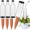 SiliFine 8 Pack Plant Watering Devices with 4 Pcs Terracotta