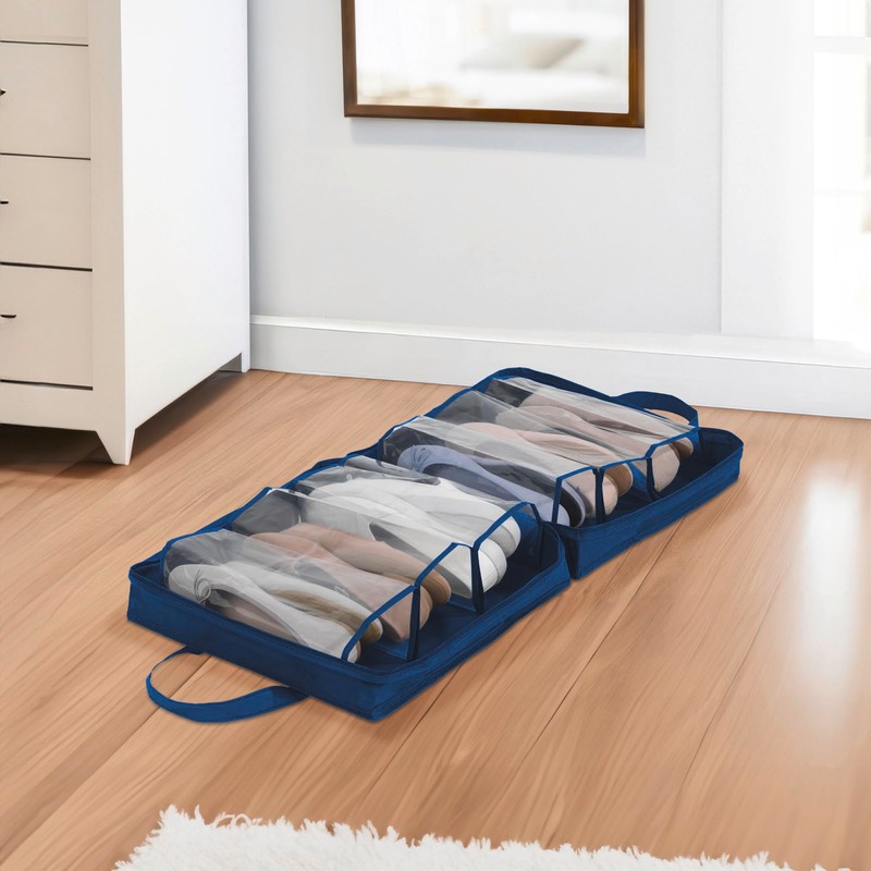 Wenko 64535100 Shoe Bag Business Shoe Bag with 6 Compartments