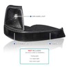 SPEC-D TUNING Black Headlights + Corner Lights Compatible with 1998-2000