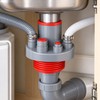 5-in-1 Kitchen Drain Connector for Sink Appliances – Multi-Port Odor-Blocking