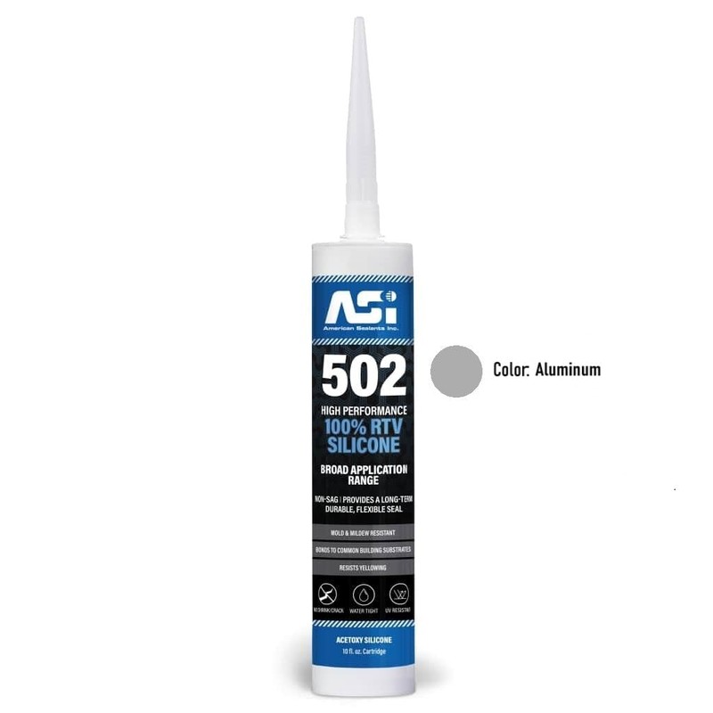 Silicone Sealant 100% RTV - 2.8 oz Squeeze Tube -Clear-