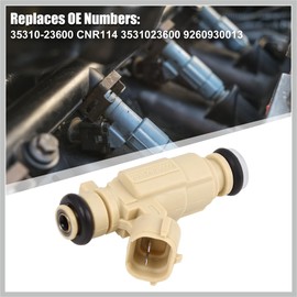 RATCHROLL 6pcs 35310-23600 Fuel Injector for Hyundai Santa Fe 07-09 Tucson 05-09 Elantra 01-08 Tiburon 03-08 for Kia Optima Rondo 07-10 Soul Sportage Spectra Spectra5 Replacement Car Parts