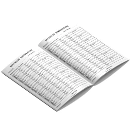 Fridge Temperature Record Log Book 32 Pages A5 Food and Fridge Temperature Recorder