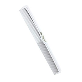 18cm All Purpose Hair Comb. Hair Cutting Combs. Barber's & Hairstylist Combs. White 12 Combs