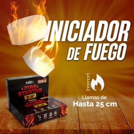 Grillers Only | Iniciador de Fuego - 24 Piezas | Ecológico 100% Natural - Cocina Accesorios | Inicia el Fuego en Rápido y Fácil | Fire Starter - Encendedor Ideal para Asador, Chimeneas, Leña, Carbon