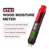 HABOTEST HT67 Digital Wood Moisture Meter Professional 2 Pins Wood