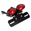 Motorcycle lamp dual Cat Eye Custom License Plate Holder rear