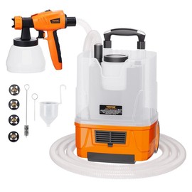 VEVOR 950W Stand Airless Paint Sprayer, 3000PSI High Efficiency Electric Airless Sprayer, Handheld Paint Sprayers for Home Interior and Exterior Furniture and Fences, Fine And Even Painting Effect - Color: 1300W /w 20FT Air Hose & 1300ml + 800ml Containe