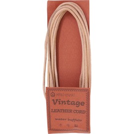 Marchen Art Round Leather Cord Vintage Leather Cord 2mm Col.501 Natural 2m