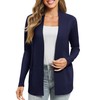 EXCHIC Women's Long Sleeve Knitted Cardigan Lightweight Cosy Open Front
