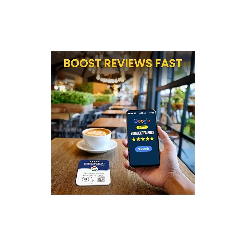 Tap Google Review Plate by TapFive - Tap for Instant
