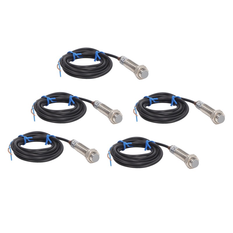 5PCS Proximity Sensor NPN Aluminum Alloy Sensitive Hall Switch Sensor