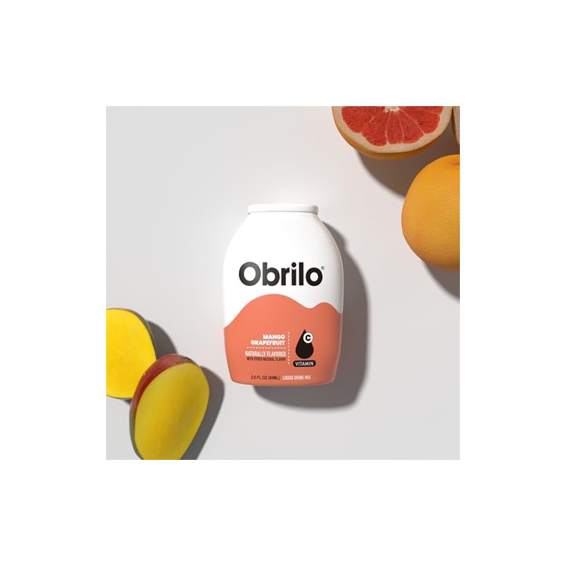 Obrilo Water Enhancer Liquid Flavoring Drops - ZERO Sugar/Calorie, Dye