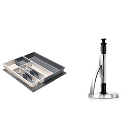 OXO Good Grips Kitchen Utensil Organizer and Paper Towel Holder Bundle