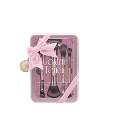 Kit 4 Brochas Golden Touch Cala brochas dobles para maquillaje  1 Sombra HD IVY                                                                       