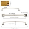 Amerdeco 10-Pack Brushed Satin Nickel Cabinet Hardware: 7 Inch(178mm) Hole