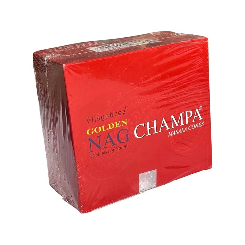 Vijayshree Golden Nag Champs Incense Cones Dhoop -Full Case-12 boxes
