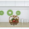 SusggO Folding Fruit Basket Bamboo Wood Vegetable Cutting Board Worktop