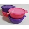 Tupperware Cereal Bowls Modular Nesting Bowl Purple and Pink 2.5