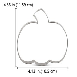 LILIAO Pumpkin Cookie Cutter (4.13" Wide x 4.56" Tall x 1" Deep)