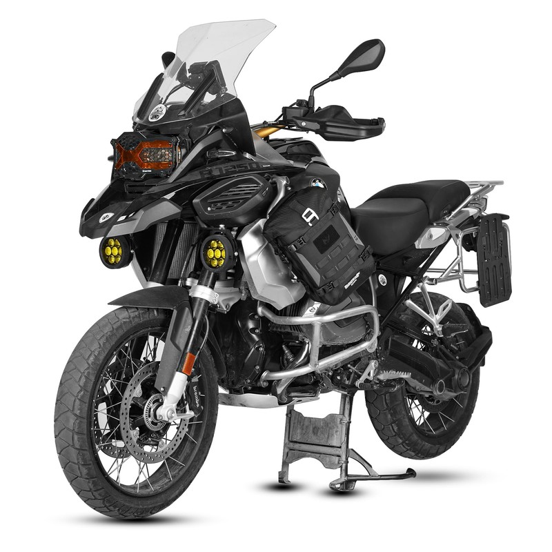 Rhinowalk Motorcycle Crash Bar Bag Waterproof Expandable Saddlebag with Secure