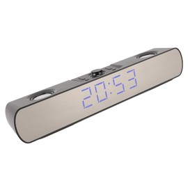 Zunate Bluetooth Speakers Desktop PC Soundbar, HiFi Stereo USB Wired AUX in Gaming Speaker - Built in Subwoofer, Alarm Clock, FM Radio for Laptop PC (Black)