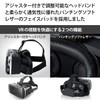 Elecom VRG-M02RBK VR Goggles, Smartphone Compatible, Standard Type, Remote Control
