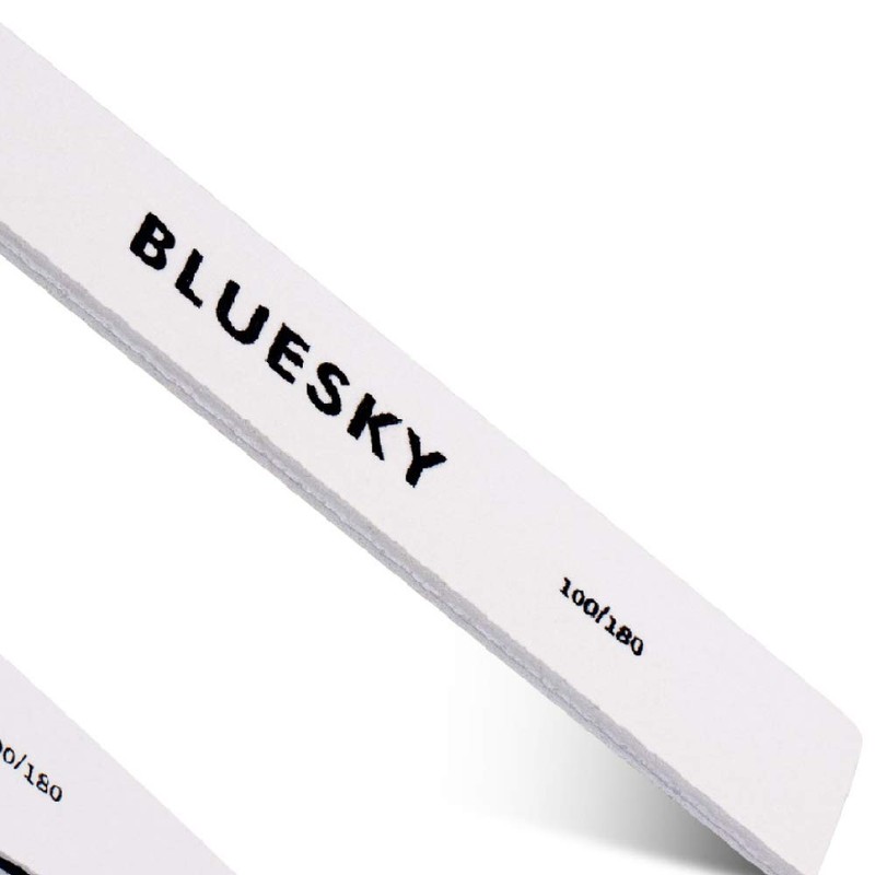 BLUESKY Nail File Square 100/180, Square Nail File, Double-Sided, Dual