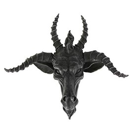 Nemesis Now C0848C4 Goat of Mendes Wall Plaque, Polyresin, Black, One Size,9.57 x 11.54 cms