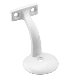 Richelieu Hardware - 2281WV - Sturdy Bracket with Single Installation Screw for Handrail - White Finish