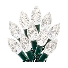 Celebrations 47656-71 LED C9 Light Set, Cool White, 25 Count