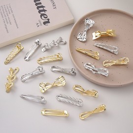 DIY Hairpin Making Materials / Hair Accessory Parts cd142 Free Size/Gold 10 200ea
