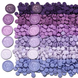YOLAKIS Purple Sealing Wax Beads,700pcs Assorted Wax Seal Beads for Making Wax Seals Ideal for DIY Wax Stamp Wedding Invitations Envelope Sealing Decor(Purple)