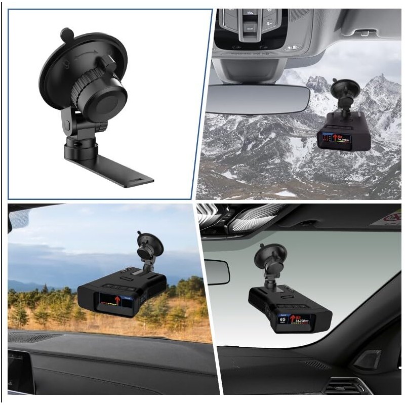 Radar Detector Mount,Car Truck Windshield &Dashboard Super Suction Cup Bracket,Suitable
