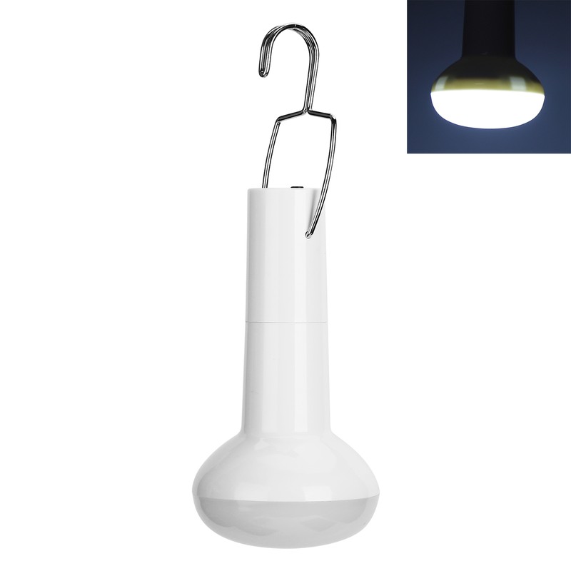 Solar Panel Powered Light Bulb Movable Charging Emergency Lamp for