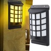 Solar Flame Wall Light Decorative LED Outdoor Wall Lamp IP65