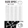 [Asula Project] Aluminum Hub Ring with Brim, Set of 4