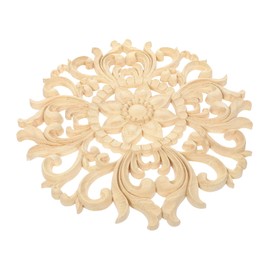 CORHAD Wood Carved Onlay Appliques Traditional Furniture Decals for Retro Decoration Durable Wall Furniture Decor for Cabinets Doors Windows and Mirrors