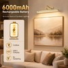 TANBABY Rechargeable Picture Light for Wall, Motion Sensor, Gold, 1